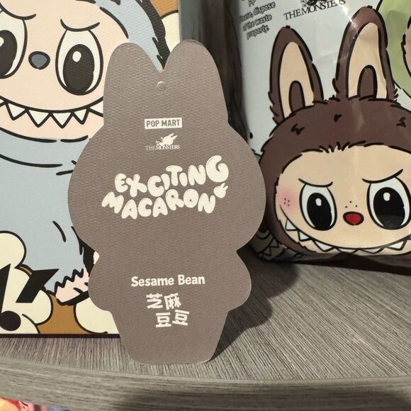 Pop Mart Labubu Exciting Macaron Series - Sesame Bean - Picture 3 of 5